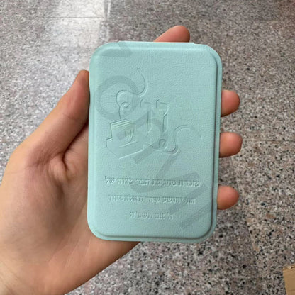 Zonyin Custom Portable Makeup Mirror Foldable Solid Color PU Leather Simple Mini Compact Cute Pocket Mirror for Woman Girls Gift