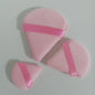 Zonyin Wholesale 3pcs Black Velvet Triangle Powder Puff Custom Logo Soft Mini Large Face Powder Puff for Make up