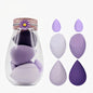 High Resilience 6Pcs Teardrop Mini Beauty Makeup Tools Blender Puff Foundation Blending Makeup Sponge Set With Bottle Box