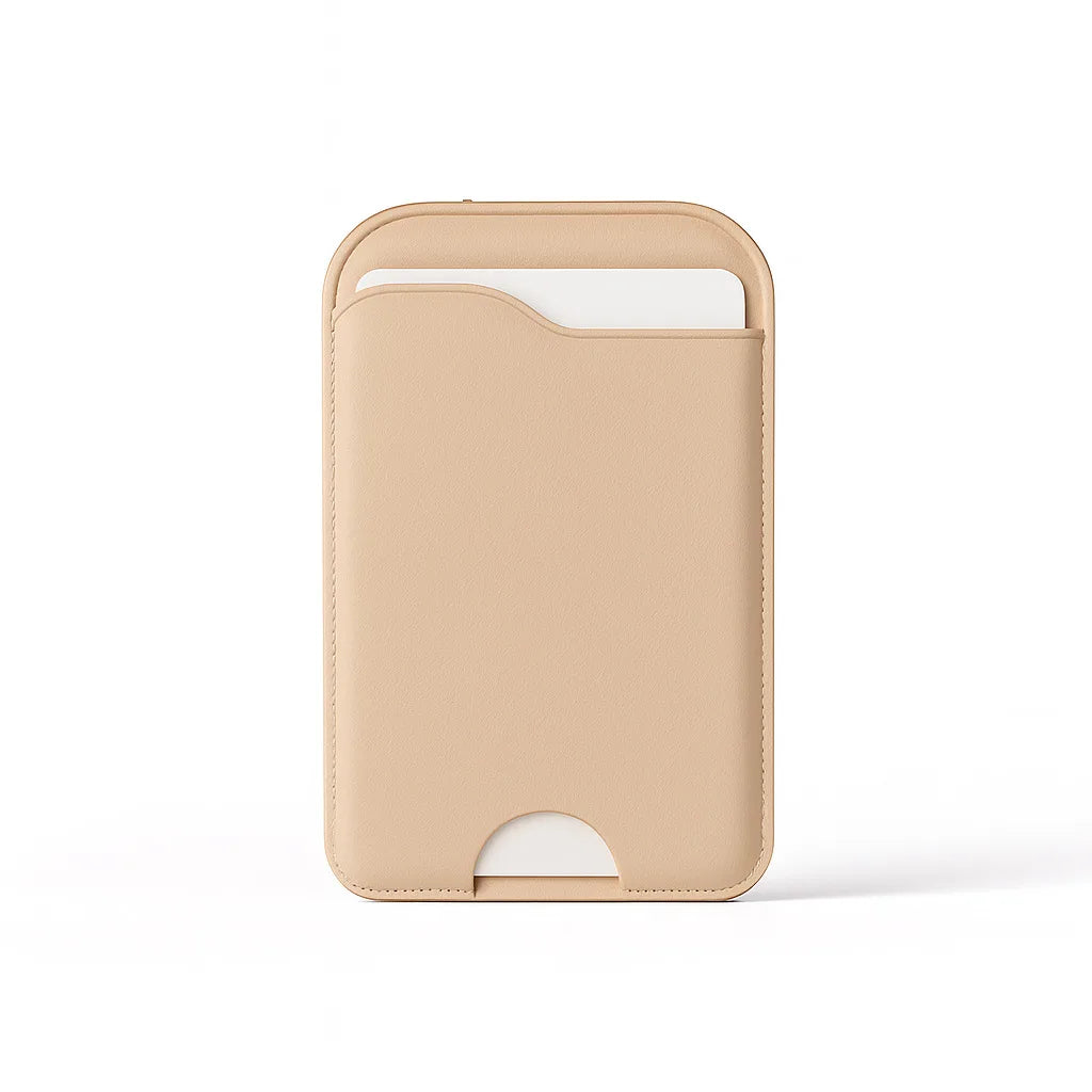 Zonyin Rotatable Magnetic MagSafe Makeup Mirror with Wallet for iPhone Foldable Pocket Mirror Compact Mirror Gift for Men Women
