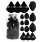 15-piece Mini Triangle Finger Makeup Puff Flocking Air Cushion Makeup Sponge Set Combination Beauty Soft Feature Blending Makeup