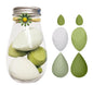 High Resilience 6Pcs Teardrop Mini Beauty Makeup Tools Blender Puff Foundation Blending Makeup Sponge Set With Bottle Box