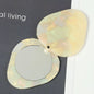 Wholesale Wholesale Customized Acetate Cute Leaf Strawberry-Shape Small Portable Mini Pocket Mirror With Handheld Mirror