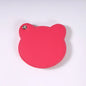 Zonyin Customized Personalized Logo Pu Leather Glass Mirror Lovely Black Bear Shaped Pocket Makeup Mirrors for Travel