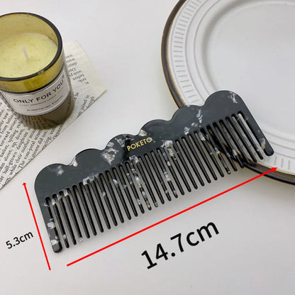 Zonyin Custom Logo Retro Acetate Cosmetic Mirror and Hair Comb Set Pocket Mirror Personalized Makeup Mirrors for Girls