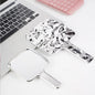 Zonyin New Luxury Square Electroplated Silver Cosmetic Mirror Handheld Makeup Mirror with Customized logo for Woman and Girls