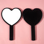 Zonyin Macaroon Color Portable Cosmetic Mirror with Cute Handle Plastic Hand-held Travel Mirror Customized Logo