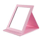 Foldable Square Cosmetic Leather Full Edge Portable Student Princess Style High-definition Dressing Mirror Durable Anti-fall