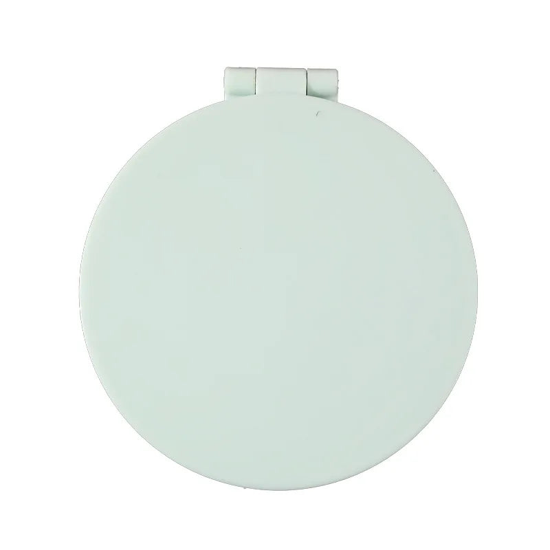 Zonyin Double-Sided Pink Small Round ABS+Glass Cosmetic Mirror Cute Compact Mini Pocket Travel Mirror With Customized Logo