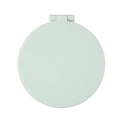Zonyin Double-Sided Pink Small Round ABS+Glass Cosmetic Mirror Cute Compact Mini Pocket Travel Mirror With Customized Logo