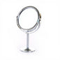 Desktop Double-sided Rotatable Stainless Steel Magnifying Glass Makeup Mirror for Student Dormitory and Household Dressing Use