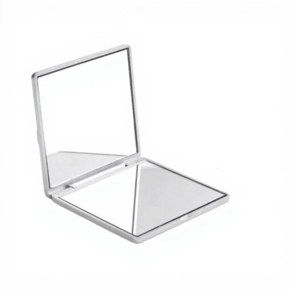 Zonyin Wholesale Square Makeup Mirror Double Sided Folding Pocket Mirror with Magnifying Portable Mini Plastic Cosmetic Mirror