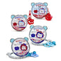 Zonyin Cute Rabbit Double Side Folding Makeup Mirror Cartoon Creative Keychain Pendant Portable Compact Mirror